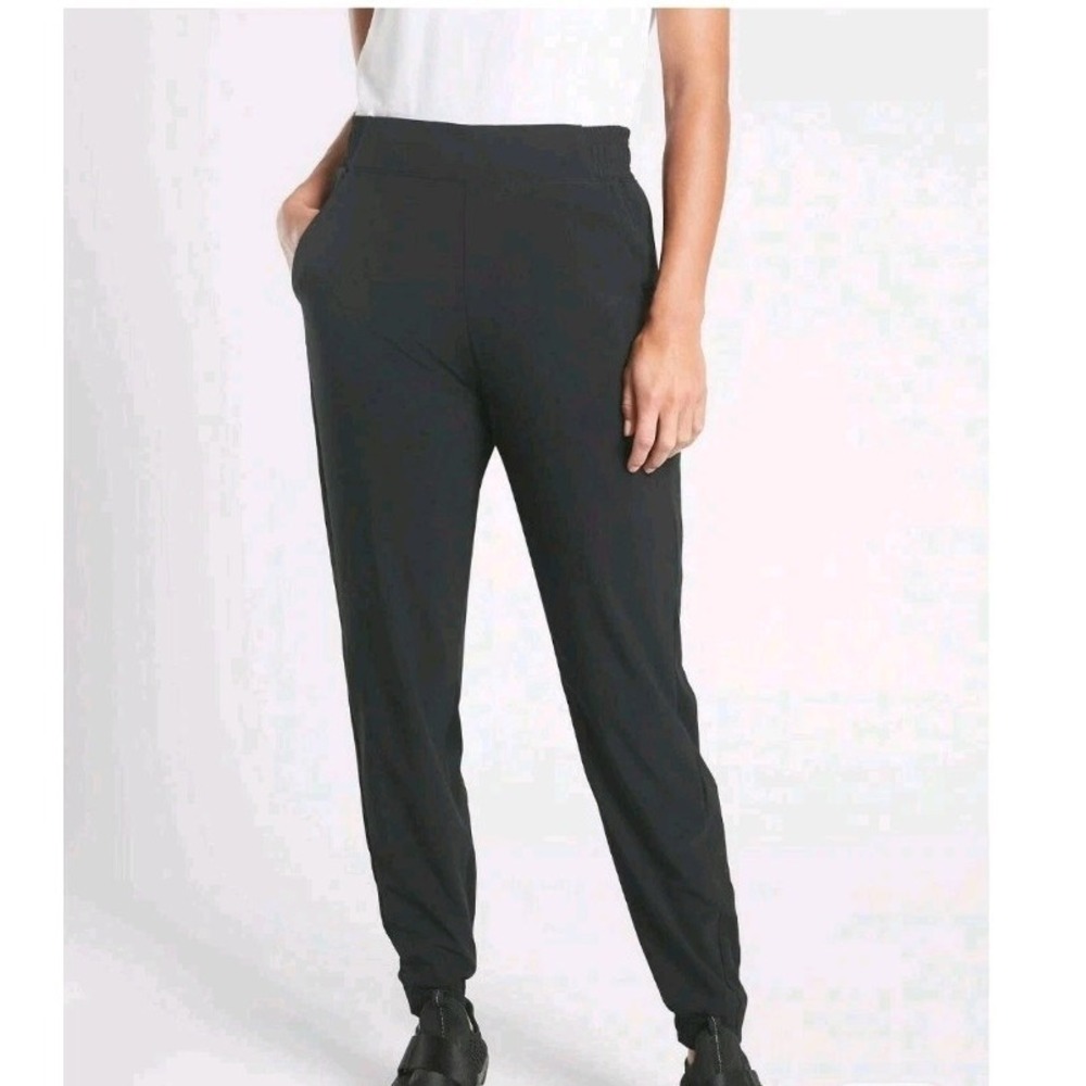 Athleta Brooklyn Lined Jogger Black Sz 10P Womens